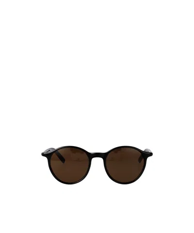 Montblanc Mb0324s Sunglasses In Black-black-brown