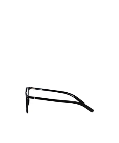 Montblanc Mb0386o Glasses In Black-black-transparent