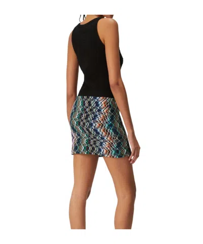 Missoni Zigzag Wool-cotton Mini Skirt In Multicolor