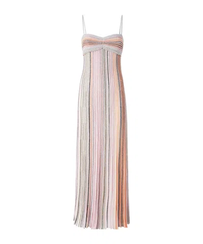 Missoni Sequin-embellished Striped Ribbed-knit Maxi Dress In Multi