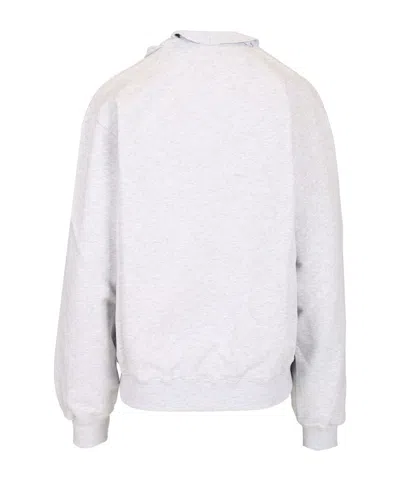 Magliano Crew Neck Fleece Braided In Gray