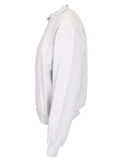 Magliano Crew Neck Fleece Braided In Gray