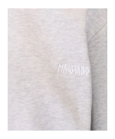Magliano Crew Neck Fleece Braided In Gray