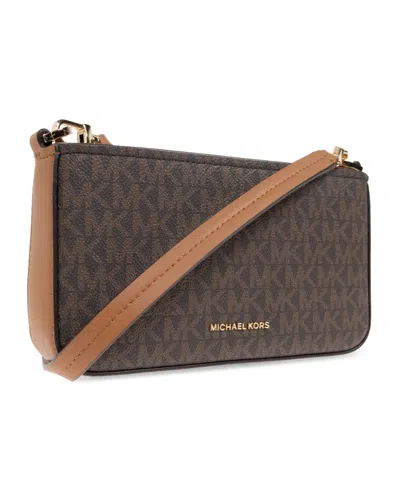 Michael Michael Kors Patterned Shoulder Bag In Brown