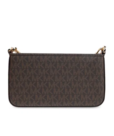Michael Michael Kors Patterned Shoulder Bag In Brown