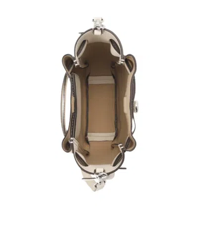 Tory Burch Romy Pebble Leather Phone Crossbody Bag In Light Cream