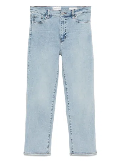 Frame The Staple High Waist Straight Leg Jeans In Blue