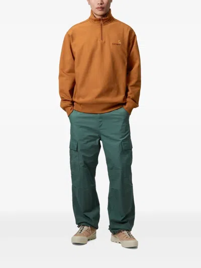 Carhartt Half Zip American Script Sweat Sweatshirt In Multi