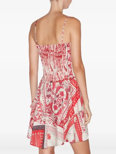 Isabel Marant Étoile Anka Paisley Print Smocked Cotton Sundress In Multi