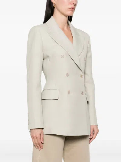 P.a.r.o.s.h Double-breasted Blazer In Grey