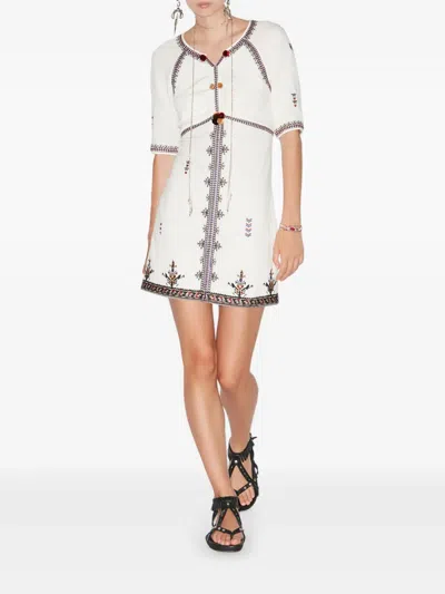 Isabel Marant Étoile Marant Étoile Zatini Dress In Ecru