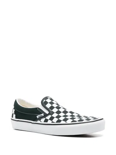 Vans Knu Slip Checkboard-pattern Sneakers In Black