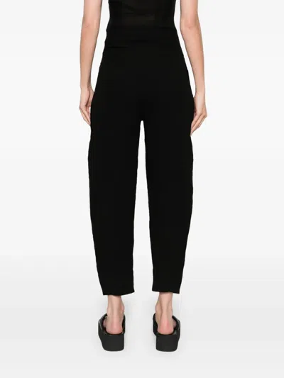 Transit Embossed-effect High-waist Trousers In Black