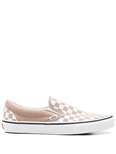 Vans Classic Slip-on Color Theory Checkerboard Sneakers In Neutral