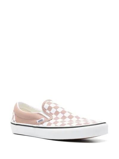 Vans Classic Slip-on Color Theory Checkerboard Sneakers In Neutral