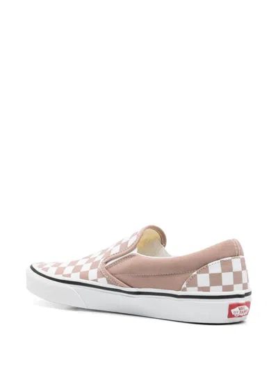 Vans Classic Slip-on Color Theory Checkerboard Sneakers In Neutral