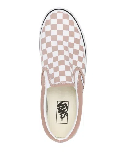 Vans Classic Slip-on Color Theory Checkerboard Sneakers In Neutral