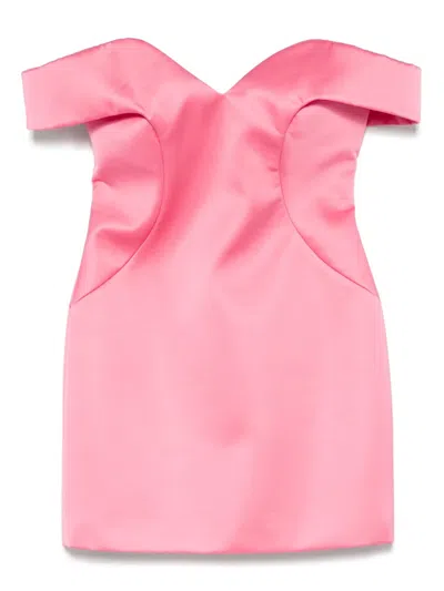 露肩迷你连衣裙