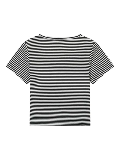 Chocoolate Striped Logo T-shirt In Black