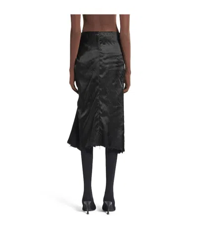 Balenciaga Draped Skirt In Black