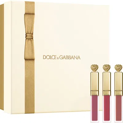 Dolce & Gabbana Dolce&gabbana Everkiss Liquid Lip Lip Gloss Set $135 Value In No Color