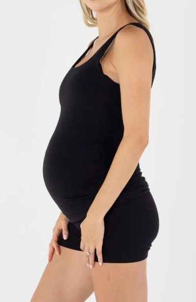 Angel Maternity Maternity Basic Tank Top In Black