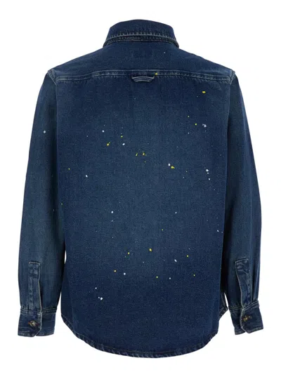 Apc A.p.c. Denim Overshirt In Blue