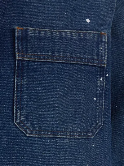 Apc A.p.c. Denim Overshirt In Blue