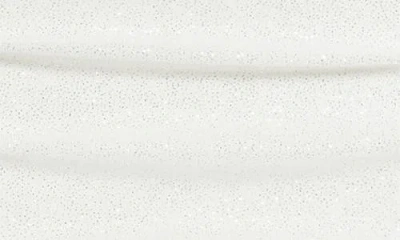 Jump Apparel One Shoulder Metallic Ruched Minidress In White