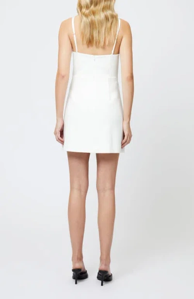 French Connection Womens Tie-back Short Mini Dress In Summer White