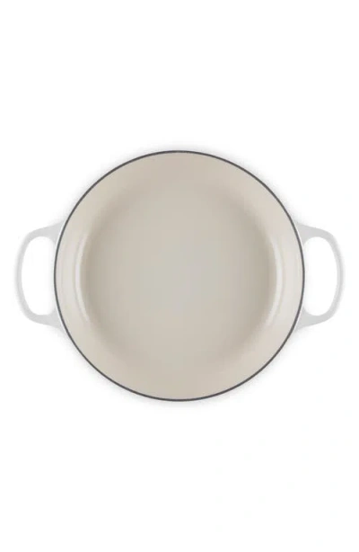 Le Creuset Enameled Cast Iron Signature Round 2.25-qt. Braiser With Glass Lid In White