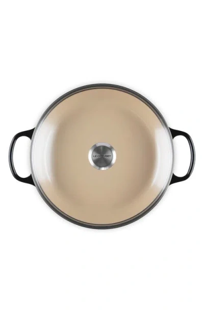 Le Creuset Enameled Cast Iron Signature Round 2.25-qt. Braiser With Glass Lid In Licorice
