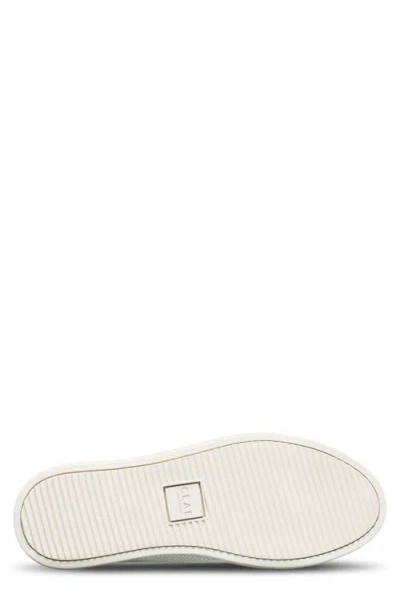 Clae Bradley Knit Low Top Sneaker In White Navy Cactus