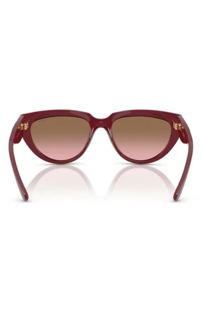 Vogue 54mm Irregular Sunglasses In Bordeaux