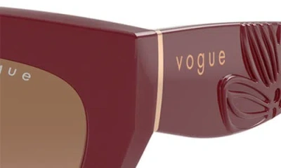 Vogue 54mm Irregular Sunglasses In Bordeaux