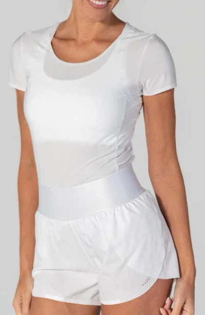 Avi Bounce-it  Pickleball Short Sleeve In Club White