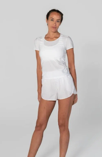 Avi Bounce-it  Pickleball Short Sleeve In Club White