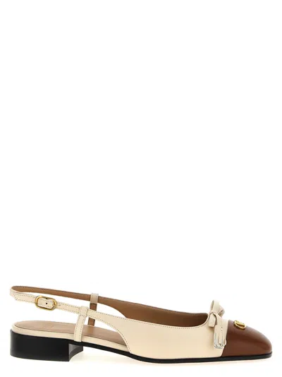 Valentino Slingback Ballerina 25mmm In White