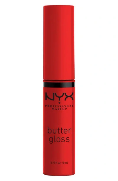 Nyx Professional Makeup Butter Gloss Nonsticky Lip Gloss In Apple Crisp