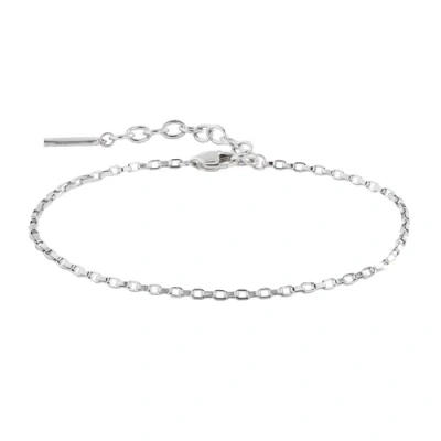 Alex And Ani Everyday Box Link Chain Bracelet In Silver
