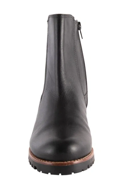 David Tate Santorini Calfskin Waterproof Bootie In Black