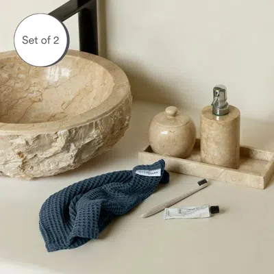 Ettitude Cleanbamboo® Waffle Towels In Ocean