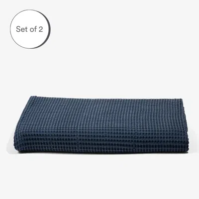 Ettitude Cleanbamboo® Waffle Towels In Ocean