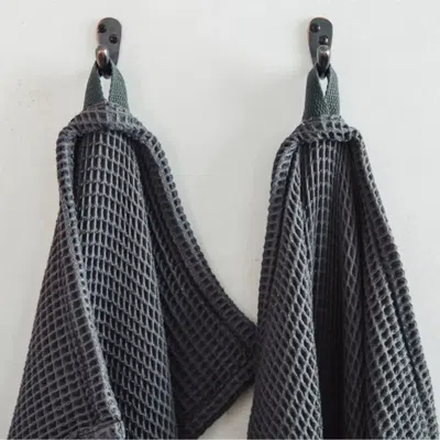 Ettitude Cleanbamboo® Waffle Towels In Slate