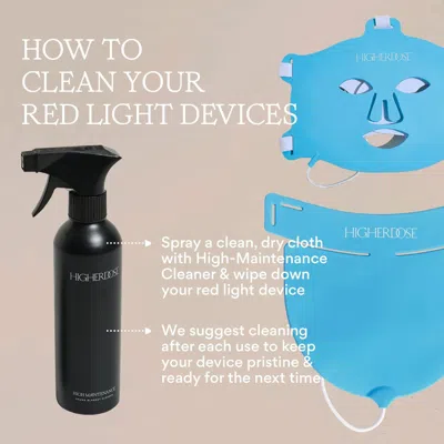 Higherdose : High Maintenance Cleaner In Black