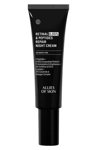 Allies Of Skin 0.05% Retinal & Peptides Advanced Repair Night Cream In No Color