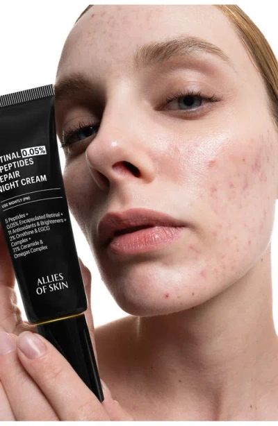 Allies Of Skin 0.05% Retinal & Peptides Advanced Repair Night Cream In No Color