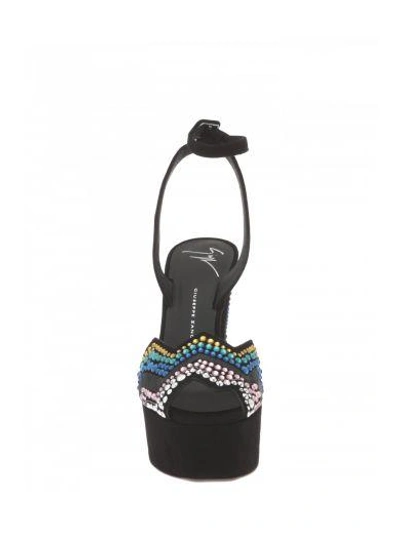 Shop Giuseppe Zanotti Design Suede Sandals In Black