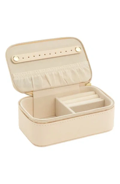 Nordstrom Initial Rectangular Jewelry Box In G- Cream- Gold
