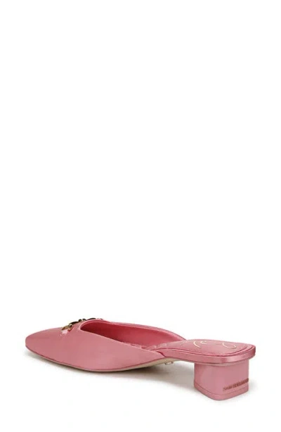 Sam Edelman Ollie Square Toe Bit Mule In Pink Blossom